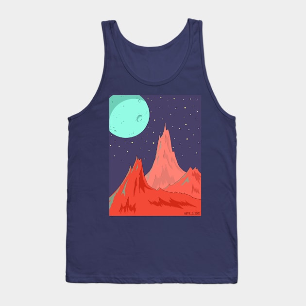 Red Mountains Tank Top by KateBlubird